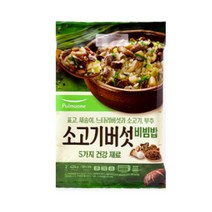 풀무원 집밥 소고기버섯비빔밥 (2인분) (424g) 자취 혼밥 아침밥 야식 회사 탕비실 도시락 캠핑 라면, 5개