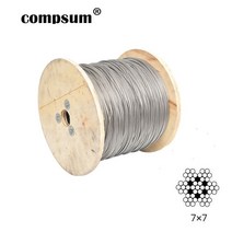 석재 부속 와이어 스테인레스 스틸 와이어 로프 낚시 리프팅 케이블 빨랫줄 0.5mm/0.6mm/0.8mm/1mm/1.2/1.5, 05 1.2mm  5m