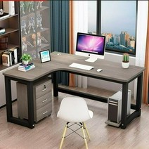 ㄱ자 기역자 책상 코너 테이블 코너형 기억자, 왼쪽 코너 (블랙/화이트/그레이)