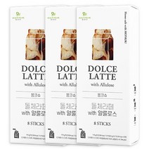 비에이치스토리 몽크슈 무설탕 돌체라떼 3box (24개입) 임산부 알룰로스 연유 라떼 디카페인 커피, 단품없음