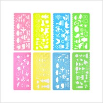 블루마토 모양자 3종 도형자/모양자, 모양자4 [BC-6009] 20Cm 4종세트/opp포장, 1개
