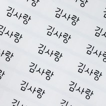 네임코코 소형 방수 네임스티커, 3매입, 100-소형투명 그림없음