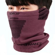 엔도나인 겨울 넥워머 이어 프로텍트 윈터 마스크 골프 스키 등산 자전거, 4. Burgundy