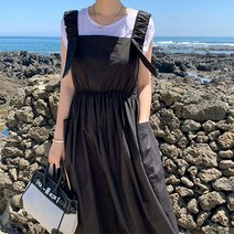 순이들 여성 멜빵 롱원피스