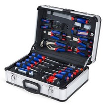 WORKPRO 홈 툴 세트 공구 세트 119점조 가정용 DIY 일요일 목수 가구 조립 주택의 메인터넌스 자전거 차재 정비 공구 세트 알루미늄 케이스 부속