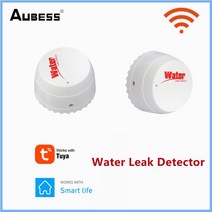누수센서 스마트안전장비 누수경보기 tuya wifi 누수 감지기 누출 센서 누출 감지기 스마트 스마트 라이프 앱 원격 모니터링 홍수 경보 오버플로 보안, 4개