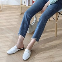 여성 봄여름 깔끔한 체인 슬리퍼 블로퍼