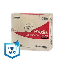 MDO5067 와이프올 L25 에어포켓 산업 와이퍼 대형 100매x1카톤(41303) (종이보루/헌겊/산업용와이퍼/와이프올)