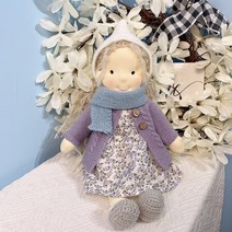 미니 발도르프 인형 지역 에나멜 인형 아티스트 수제 카와이 어린이 크리스마스 선물 장난감 수제 부드러운 필, 7.7 - 30cm