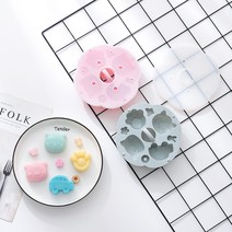덮개 원형증편 쌀떡틀 실리콘 이유식틀 얼음냉동 DIY숫돌