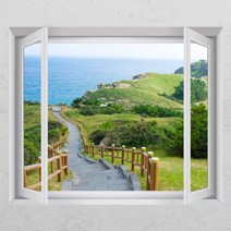 cr800-제주도의산책로_창문그림액자, B타입외부창문형