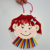 새학기 친밀감놀이 유대형성 종이접시 친구얼굴 만들기 5p 스트레스해소 시상품 어린이집