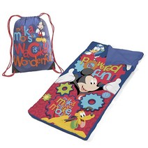 Nickelodeon 조조 시와 슬링백 및 편안하고 가벼운 침낭 길이 116.8cm(46인치) x 너비 66cm(26인치) 3세 이상, Mickey Mouse, Mickey Mouse