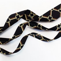 반다야 원단리본 (폭1cm/1.5cm/2.5cm 길이1.8m), 블랙, 폭 2.5cm, 길이 1.8m