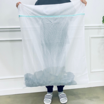 초 대형 넓은 빨래 망 베개 솜 이불 속옷 용도별 군대 세탁 엉킴방지 보관망 프리미엄 특대형, 초대형(90x110cm)