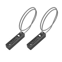 I-EASYDWW 케이블 자물쇠 자전거 4자리 콤비네이션 길이 60cm(23.6인치) 지름 5mm(0.2인치) 문 자전거 캐비닛 울타리 야외 장비 등용 건 그레이, Gun-gray, 1 Pack