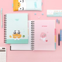 카카오프렌즈 A5 스프링 인덱스 노트 2개, 라이언 1개, 라이언 1개