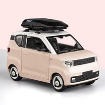 1:24 장난감 자동차 WuLing 미니 EV 다이 캐스트 합금 금속 자동차 모델 풀 백 자동차 장난감 차량 미니어처 스케일 생일 선물, 하얀.. 분홍..