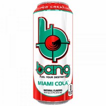 VPX 바이탈 제약 뱅 에너지 드링크와 코큐텐 & 크레아틴 Miami Cola 12 음료 16 Fl Oz . 각각