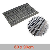 60X90 공사장 출입구 흙털이 폐타이어 고무 발매트 업소용발판 야외1151543 L3, 블랙 60X901151543 L3