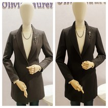 올리비아로렌 (2차재입고인기)고급스러운 테일러드 싱글버튼 롱 자켓 (nc청주점)