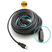 액티브 USB 3.0 연장 케이블 5M 10M 앰프 포함 A 수-암 익스텐더 리피터 다이소코털제거기드, 03 10 Meter