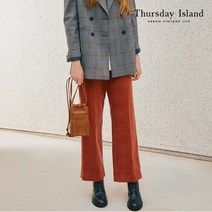써스데이아일랜드 여성 11골 코듀로이 세미 와이드 팬츠 T208MPT234W