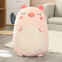 [꼬마돼지서커스] 네이처타임즈 동글 캐릭터 인형 돼지, 혼합색상, 45cm