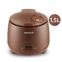 Joyoung 미니 전기밥솥 F15FZ F181 사이즈 1 2인분 밥솥, 브라운