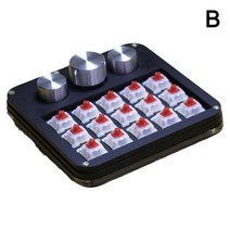매크로 키보드 텐키 숫자키패드 qmk를 통해 15 키 3 노브 rgb 포토샵 ai 인코드 프로그래머블 기계식 프로그래밍 키패드, b