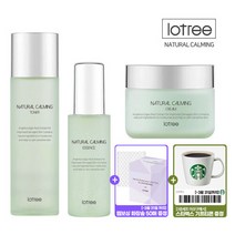 로트리 [스타벅스 기프티콘 증정 3/31까지][리뉴얼][로트리] 내추럴 카밍 3종(토너+에센스+카밍 크림) (+증정), 단품없음