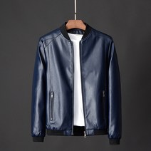 빅사이즈 남자 가죽 자켓 봄 가을 캐주얼 재킷 상의 22년 mens leather jacket KB0200