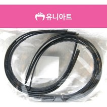 유니아트 검정머리띠 5개입, 검정, 6개