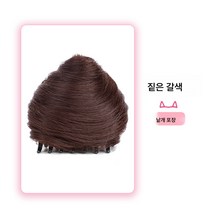 고양이 귀 완자 머리 가발 링 도넛 스파이시 클립 모조품 발주 아나운서 같은 종류의 게으름뱅이 발신기, 색깔4, 하나, 1개