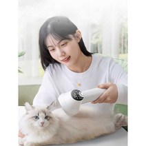 고양이 빗질 드라이기 털관리 강아지 간편청소, 화이트