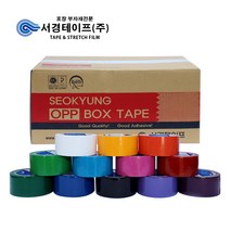 초강력 컬러테이프 (45M -50개입) C45, 레드