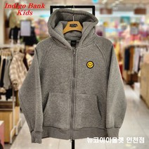 인디고뱅크키즈 [2022 겨울 신상] #올 겨울도 인키와 함께#고퀄리티 간지 아이템# 아동 주니어 공용 부들부들 기모 후드 집업 IKJM23S01