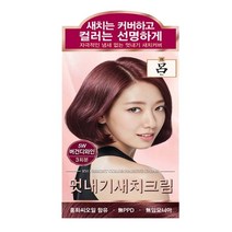 려 우아채 멋내기 새치크림 6종 헤어컬러, 1개, 5W 버건디와인