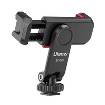 Ulanzi ST-06S 360 ° 회전 전화 홀더 수직 촬영 전화 마운트 삼각대 마운트 콜드 슈 전화 클립 클램프 Vlo, 01 01