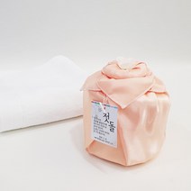 [나눔파티] 웨딩 돌잔치 생신 호텔 수건 답례품 170g 30수 실크보자기 비닐백포장, 1개, 피치