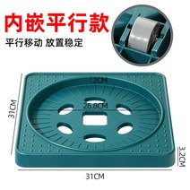 이동식 드럼통 거치대 가스 병 모바일 브래킷 가스 탱크 베이스 범용 휠 트레이 버킷 선반 보관 유류 기름, 3.평행 회색 휠+ 거치대(진한 녹색)