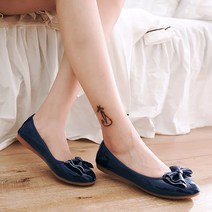 이쁜 여성 플랫 신발 Baleriny 핑크 Zapatos 블랙 화이트