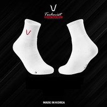 테크니스트 고급 국대 배드민턴 스포츠 양말 레드 로고 남성 여성 TS-15RD TS-25RD, 여성/TS-25RD