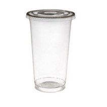 PET 아이스컵 98mm 720ml + 평뚜껑 세트, 100세트, 1개입