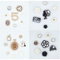 샤록스 보석 진주 꽃 큐빅 파츠 신발 파츠 액세서리