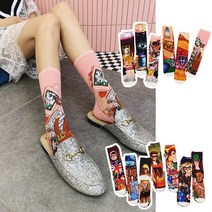 오즈디 아트 갤러리 양말 명화 드로잉 유화 그림 롱 유니크 삭스