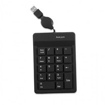Coms 고무 숫자 키패드 (USB 자동감김 케이블) 검정/ koonshop 쿤샵, 상세페이지 참조, 상세페이지 참조, 상세페이지 참조