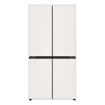 LG전자 오브제컬렉션 상냉장 하냉동 냉장고 방문설치, M871GBB041, 베이지  베이지