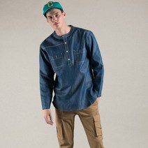 헨리넥 패치워크 셔츠 HENLEY PATCHWORK SHIRT
