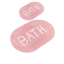좋은 BATH 폭신폭신한 X 쿠션감이 소품 발 집들이선물 집발 펜션 신혼 욕실 2개입 자취방 매트, SW 욕실면 매트_핑크